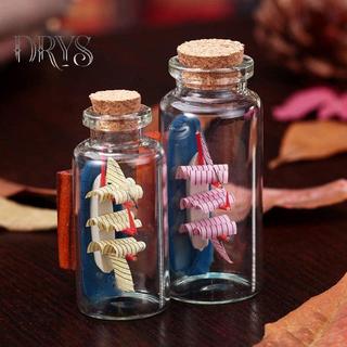 (TFT) 10 Chiếc Chai Thủy Tinh Mini Có Nút Chặn Nút Chai Trong Suốt Lọ Trang Trí Đám Cưới MỚI