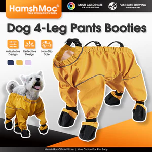HamshMoc Bộ đồ bảo vệ thú cưng Vỏ bảo vệ toàn thân cho chó Chống trượt Chống nước Dễ dàng bật tắt cho ngoài trời