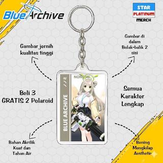 Gantungan Kunci Blue Archive - Keychain Blue Archive - Ganci Anime - Gantungan Kunci Hoshino - Shiroko - Hina - Yuuka