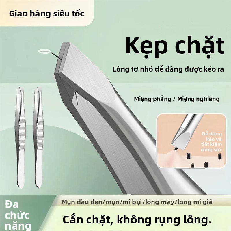Kẹp Lông Mày Nhíp Nhỏ Kìm Nhổ Nhổ Nhổ Râu Dán Lông Mi Giả Dụng Cụ Cắt Tỉa Lông Mày Miếng Dán Trang Điểm Mắt Giả