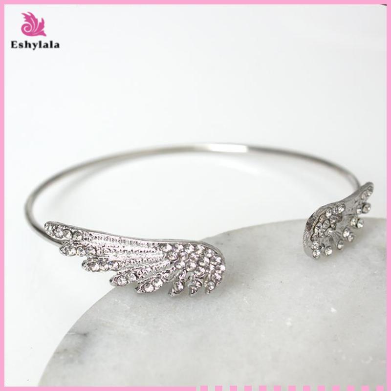 Vòng tay bạcadjustable Eshylala Angel Wings dành cho nữ - Quà tặng thời thượng
