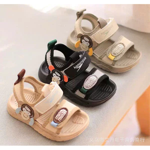 sandal quai dán bé trai dép quai hậu cho bé kiểu dáng thể thao khâu đế bền đẹp chống trượt C42 ( có video )