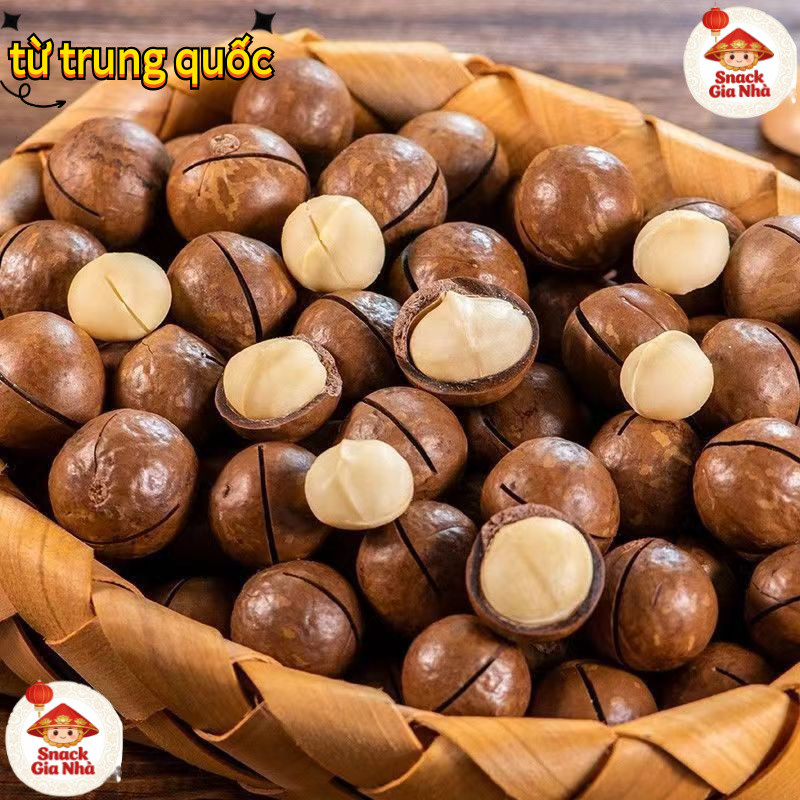 500gHạt macca daklak sấy chín (còn vỏ),Bổ dưỡng và tốt cho sức khỏe