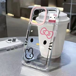 Dành Cho IPhone 17 16 15 14 13 12 11 Pro Max X XR XS Max 6 7 8 Plus Dễ thương KT Bowknot rõ ràng trường hợp điện thoại