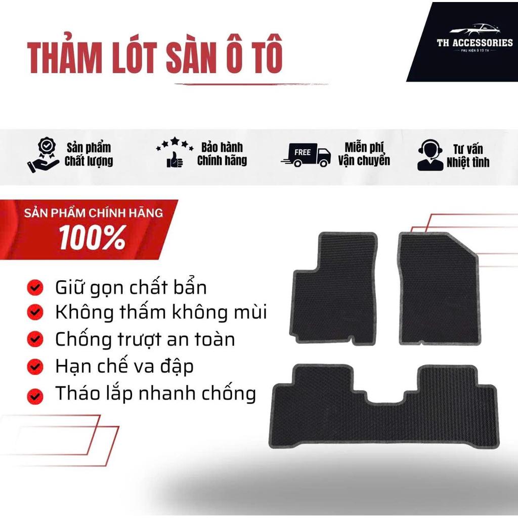 Bộ thảm lót sàn cao su xe tải cắt sẵn và may bo viền cho các dòng xe tải, xe ben và xe đầu kéo