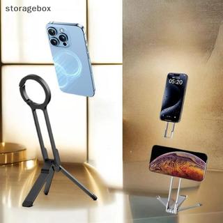 [Hộp lưu trữ] 1 Bộ Điện Thoại Di Động Từ Tính Gắn Chân Máy Có Thể Gập Lại Giá Đỡ Điện Thoại Di Động Cho Điện Thoại Magsafe 16 15 14 13 12 Pro Max Đẹp