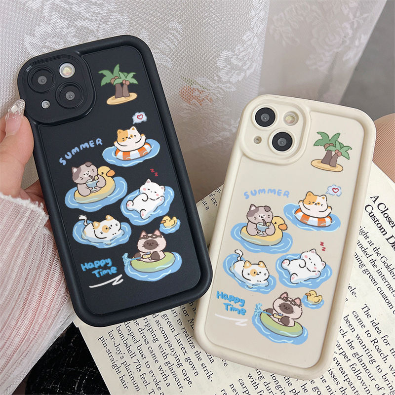 Ốp Lưng Cho Samsung Galaxy S26 S25 S24 S23 S22 S21 S20 Plus Ultra FE A04S A03S A02 M02 A12 M12 M32 A20 A30 A50S A30S Thiết Kế Mắt Thiên Thần Chống Rơi Motif Mùa Hè JGS140