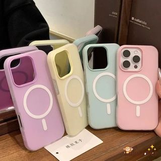 Ốp từ tính màu ngọt ngào hợp thời trang Tương thích cho Samsung Galaxy A57 A37 A17 S26 Plus Ultra A26 + Khung tương phản 2 trong 1 Vỏ TPU Vỏ chống sốc kinh doanh đơn giản dễ thương Giữ thẻ