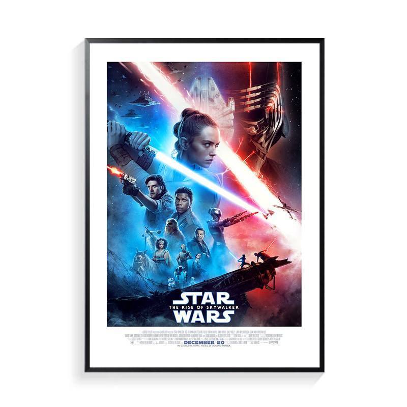 Star Wars Phim Cổ Điển Poster Khung Vải Chống Thấm Nước Treo Tường Nghệ Thuật Trang Trí Nhà