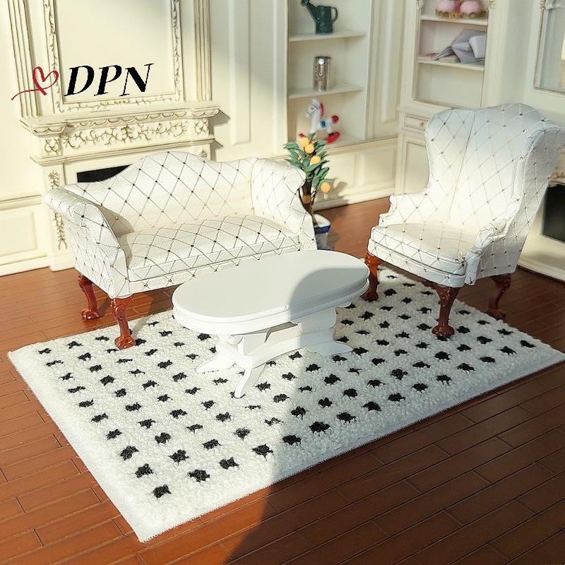 [DPN-t] 1: 12 Nhà Búp Bê Thu Nhỏ Sang Trọng Thảm Lông Tơ Mô Hình Đạo Cụ Chụp Ảnh Trẻ Em Giả Vờ Chơi Đồ Chơi Nhà Búp Bê Mini Trang Trí Quà Tặng Mới