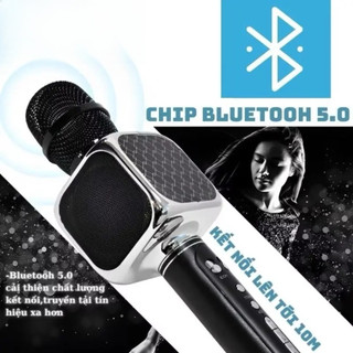 Micro không dây karaoke YS 69 micro hát cầm tay nhỏ gọn, kết nối bluetooth điện thoại TV , ghi âm 2026