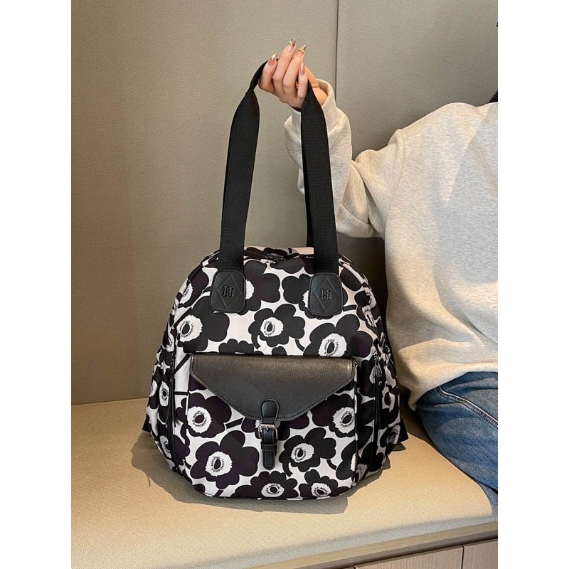 Authentic women's bag, new Chinese-style backpack, trendy new fashion Oxford cloth women's backpack, large-capacity travel bag