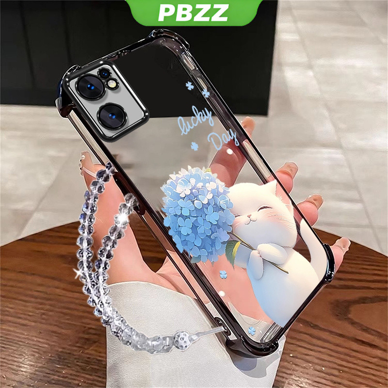 Ốp Lưng Cho oppo reno 7 5g oppo reno 7 4g Vỏ Điện Thoại Vỏ Mềm Silicon Chống Sốc Thiết Kế Mới Thẩm Mỹ Trong Suốt Hoạt Hình Vòng Tay Mèo Cho Bé Gái SJSLLSHM01