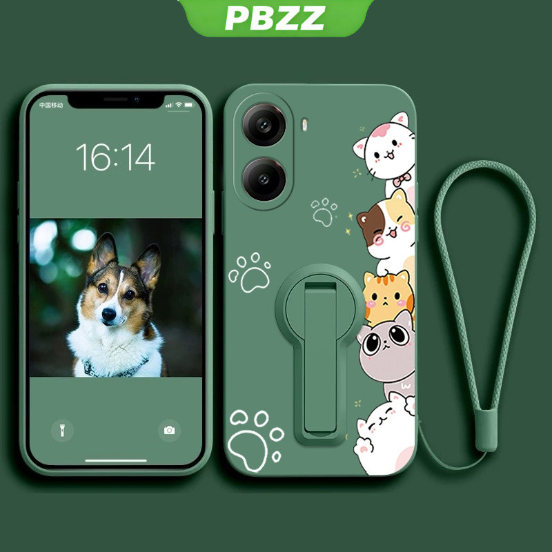 Ốp cho Xiaomi POCO X7 Pro POCO X7 2025 Redmi A5 4G Ốp điện thoại Ốp mềm Ốp silicon lỏng chống sốc thiết kế mới Mèo hoạt hình thẩm mỹ có giá đỡ ytxzdzmm01