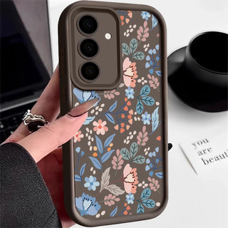 Full Màn Hình Hoa Nhỏ Lá Xanh Thực Vật Điện Thoại Di Động Dành Cho Samsung Galaxy A15 A12 A05s A14 A16 A17 A07 A56 A26 A36 A06 A03 A04 A50s A13 A03s A52 A53 A54 A05 Ốp Điện Thoại Dễ Thương