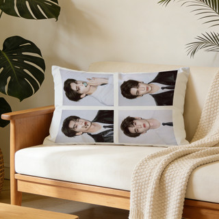Nam diễn viên Trung Quốc Zhang Linghe Vỏ gối hình chữ nhật bằng Polyester in một mặt — Vỏ đệm ô tô, trang trí nhà cửa, quà tặng cho bạn bè (Không bao gồm chèn gối)