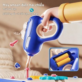Bộ đồ chơi dụng cụ 244 chi tiết – Kèm bàn làm việc, máy khoan, mũ bảo hộ, hộp đựng – Nhựa an toàn – Rèn luyện sáng tạo