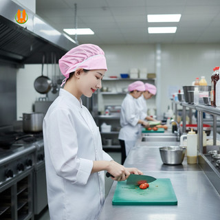 Mũ đầu bếp lưới thoáng khí dùng cho nhà bếp và công nghiệp thực phẩm có khả năng chống bụi và chống bụi