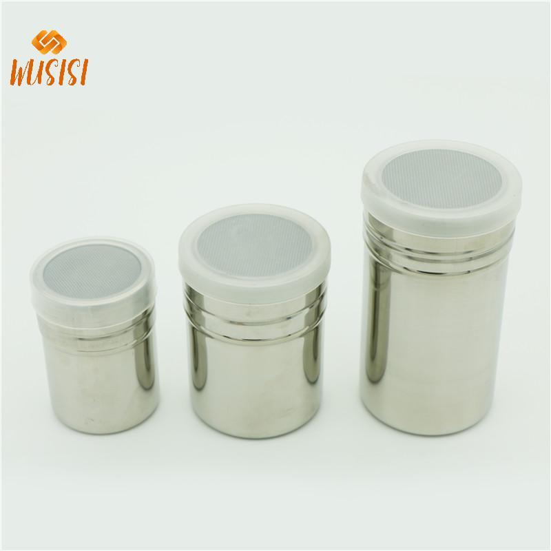 [WUSISI] Bình lắc sô cô la bằng thép không gỉ Bột đường Bột ca cao Máy pha cà phê MỚI