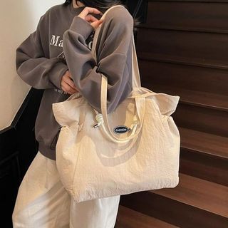 Phiên Bản Hàn Quốc Một Vai Thời Trang Rời Cảm Giác Dung Tích Lớn Nylon Tote Mẹ Túi Túi Máy Tính Sinh Viên Đi Lại Túi Du Lịch