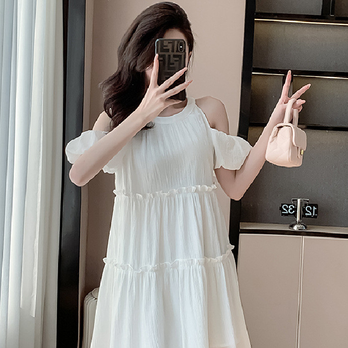 váy đi biển phong cách nghỉ dưỡng dành cho nữ, mẫu mới mùa hè, Váy dài vừa dáng chữ A , trẻ trung, duyên dáng