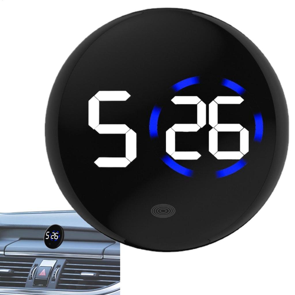 Dính trên đồng hồ cho bảng điều khiển ô tô LED Hẹn giờ nhà bếp kỹ thuật số Dính chống nước trên hẹn giờ lái xe tự động