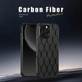 Ốp điện thoại sợi carbon tổ ong phù hợp cho iPhone 16 pro max 15 14 13 12 16 plus ốp lưng iphone, 17 air, 17 pro max