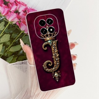 Dành Cho Realme V60 V60s Vương Miện Thời Trang Ban Đầu Chữ Cặp Đôi Vỏ Điện Thoại RealmeV60 V 60 60S 5G Vỏ TPU Silicon Mềm