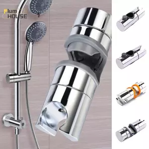 PlumHOUSE Giá đỡ đầu vòi hoa sen có thể điều chỉnh cho thanh trượt Chrome Giá đỡ thanh trượt VN