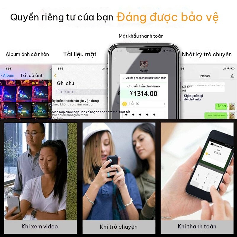 Dán kính cường lực iPhone17Air iPhone15Pro không bụi chống nổ chống lọt