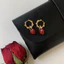 Retro Nhỏ Giọt Men Trái Tim Bông Tai Niche Thiết Kế Cao Cấp Bông Tai Hợp Thời Trang Ánh Sáng Sang Trọng Sang Trọng Sang Trọng Sang Trọng Sang Trọng Bông Tai Nữ