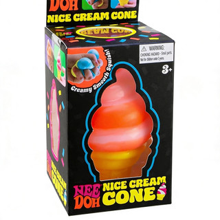 NeeDoh Nice Cream Cone Squeeze Toy Ice Cream Sensory Squishy Fidget Antistress Toy
