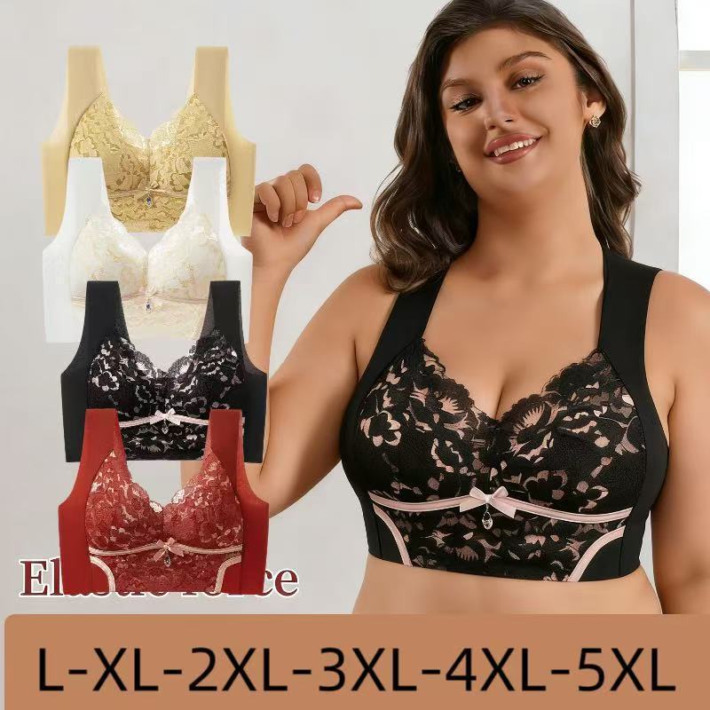 L-5XL Ren Lớn Không Có Vành Thép Có Thể Điều Chỉnh Tank Top Quần Lót Nữ, Không Đánh Dấu, Tập Hợp Gợi Cảm, Chống Chảy xệ, Thoải Mái, Thoáng Khí, Áo Ngực Mỏng