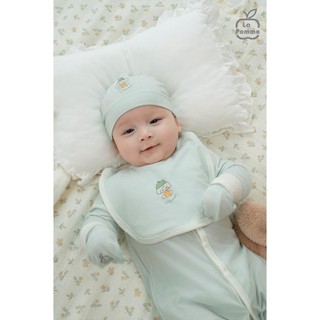 La pomme SS26.T3.2 BST sơ sinh La Pomme bé cún lông mềm - Xanh nhạt