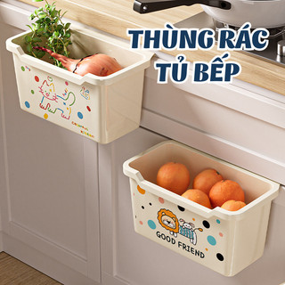 Thùng Rác Treo Cánh Tủ Bếp Thông Minh MAISON, Thùng Rác Mini Gắn Cửa Tủ Đựng Rác Thải Thực Phẩm Gia Dụng