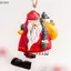 QIUWU 1 Chiếc Acrylic Vintage Thiên Thần Treo Trang Trí Đồ Trang Trí Giáng Sinh Ông Già Noel Cây Giáng Sinh Treo Trang Trí 2026 Navidad Trang Trí Tiệc.