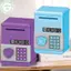 PUSKY Tự Động Mini An Toàn Đồng Tiền Tiết Kiệm Tiền Hộp Tiền Mật Khẩu Quầy Mã Chìa Khóa Lo Đồng Xu Ngân Hàng ATM Trẻ Em VN