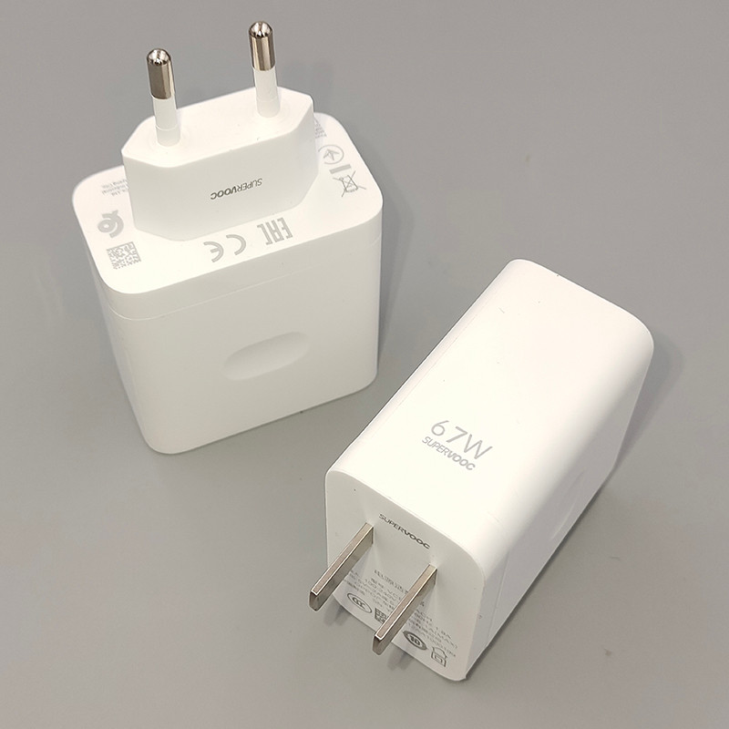OPPO 67W Supervooc Sạc EU Mỹ Sạc Nhanh Bộ Chuyển Đổi Nguồn Usb Loại C Cáp Cho OPPO Reno 11 10 9 Pro Find X3 X2 Pro K11x K10