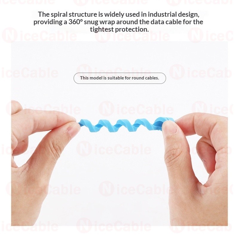 Giá đỡ bảo vệ cáp silicon Bộ sắp xếp dây cuộn xoắn ốc cho cáp tai nghe điện thoại