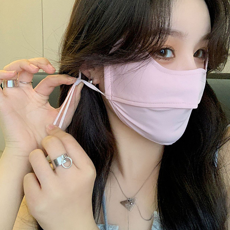 ✈️Giao Hàng 24h✈️ Mặt nạ chống nắng thoáng khí Mặt nạ bảo vệ tia cực tím có thể giặt được Màu Gradient Che mặt Đồ dùng mùa hè