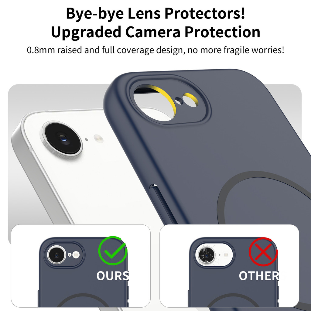Thích hợp cho vỏ điện thoại từ tính Apple 17E 16promax Frosted có lỗ dây buộc Vỏ bảo vệ 13Pro chống sốc toàn diện