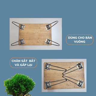 Chân Bàn Sắt Gấp Gọn Thông Minh – Sơn Tĩnh Điện, Loại Dày 6mm, Dễ Dàng Lắp Đặt