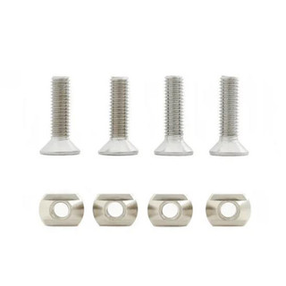 Tấm Hydrofoil Vít Đồng thau Thép không gỉ Hình chữ T Đai ốc Gasket Bộ 4 miếng M8M6 Lắp đặt Bánh lái cố định 2EDH