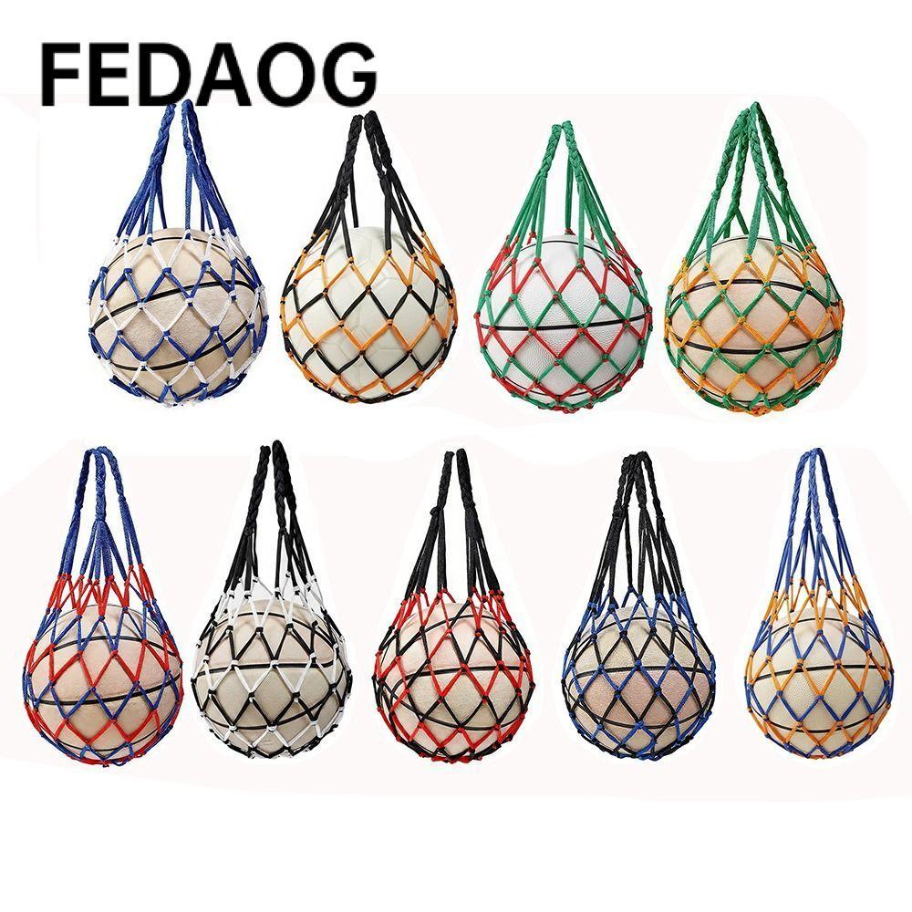 Túi nylon FEDAOG, Túi đựng bóng rổ dệt nhiều màu, Bóng bóng đá bỏ túi nylon bền