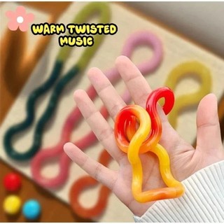 Đồ chơi xoắn OIWLSAX321, Đồ chơi Fidget có thể biến dạng màu cầu vồng, Thay đổi màu sắc tâm trạng Huấn luyện sự chú ý bằng nhiệt sắc Đồ chơi dây biến dạng cho trẻ em