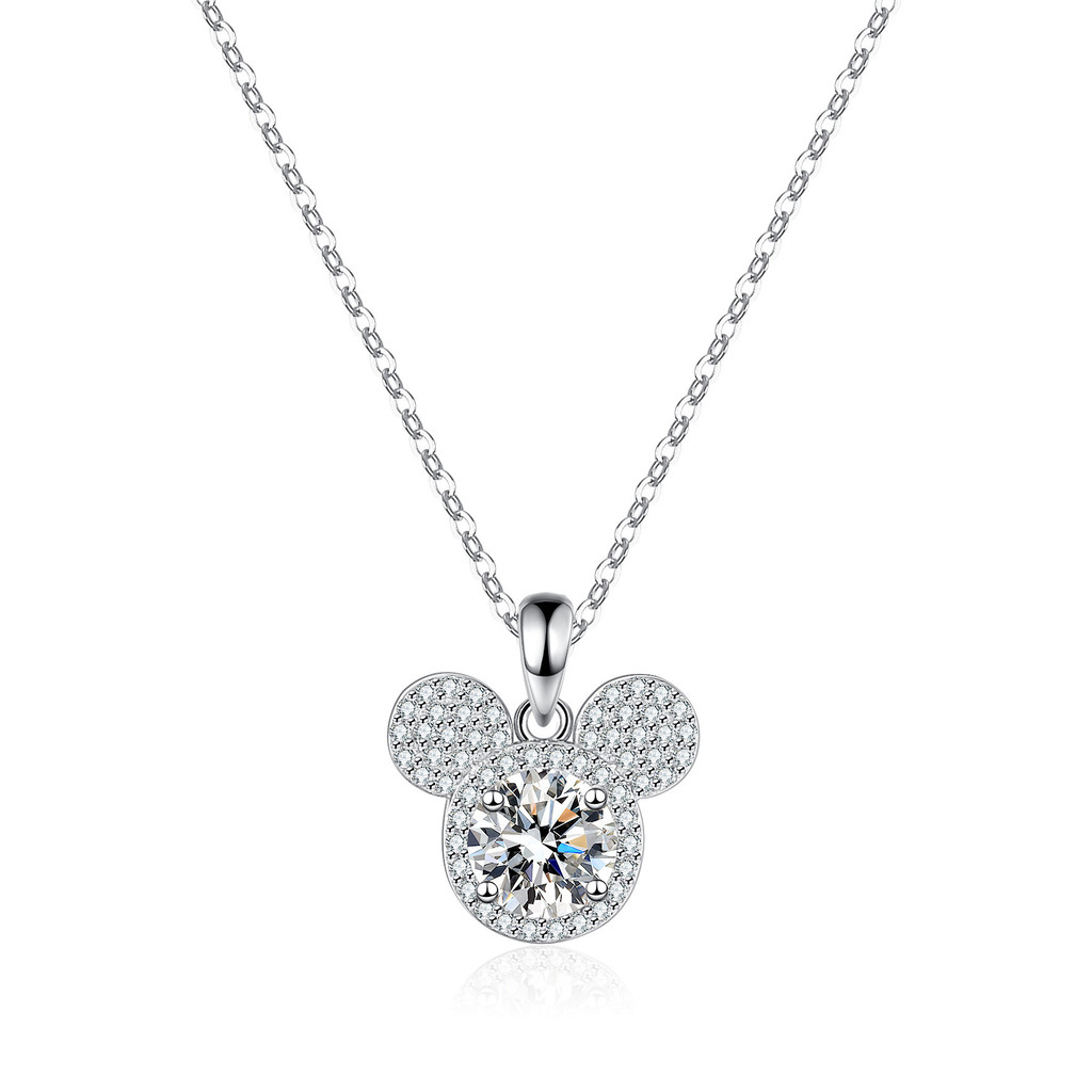Dây chuyền xương đòn mặt dây chuyền Mickey bạc 925