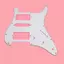 PICKGUARD 3PLY SCRATCH PLATE CHO Strat STRATOCASTER GUITAR 11 HOLE TRẮNG