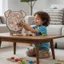 FUHUIOT Mèo Câu Đố Bằng Gỗ, Chó Gấu Nhỏ Hình Mèo Ghép Hình, Đồ Chơi Trẻ Em DIY Lắp Ráp Đốt Não Trang Trí Nhà Câu Đố Không Đều Độc Đáo Dành Cho Người Lớn