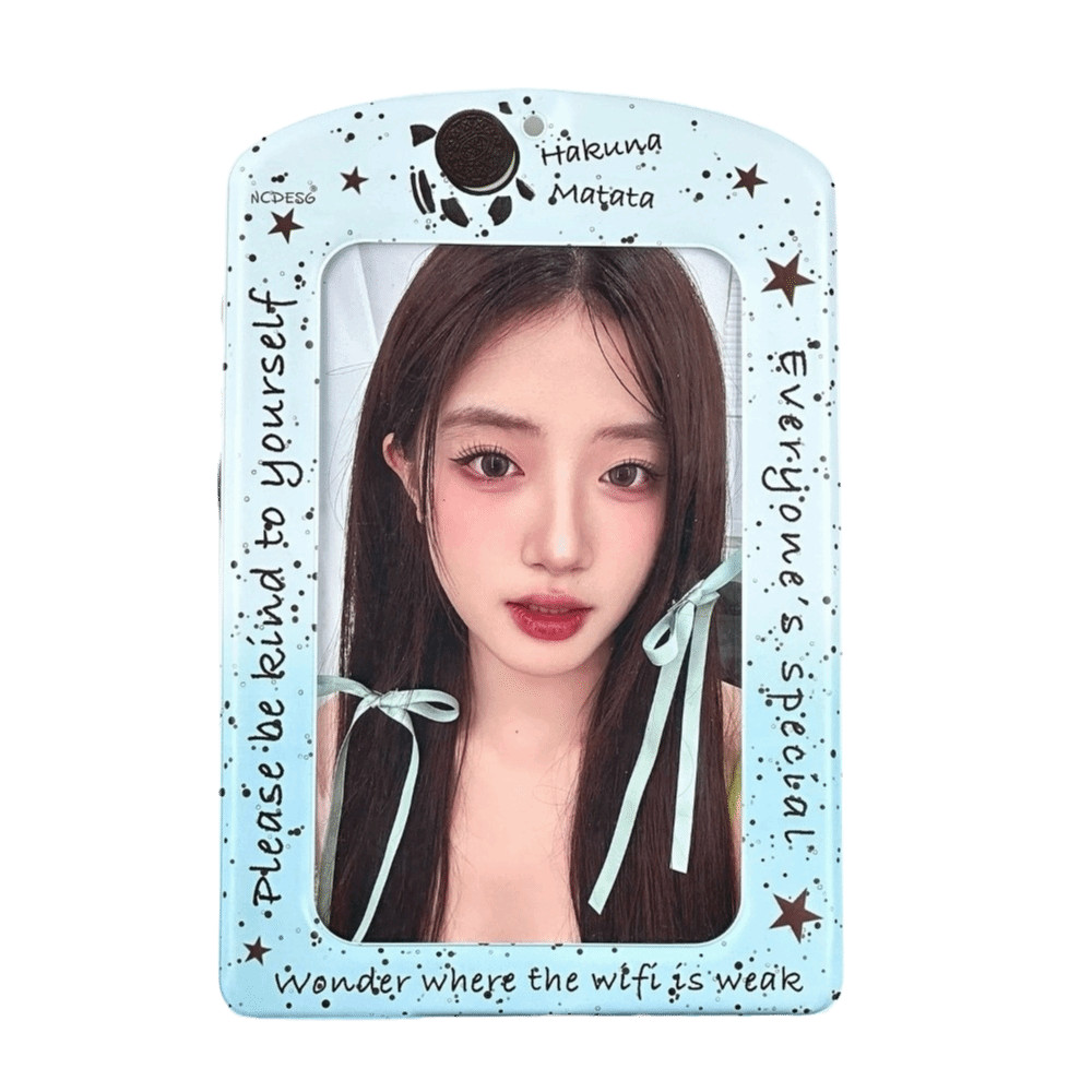 Giá đỡ Photocard WOAY, Vỏ bảo vệ hình ảnh thần tượng Hàn Quốc A4, Hộp đựng thẻ ảnh đầy màu sắc PVC khổng lồ hợp thời trang dành cho người hâm mộ