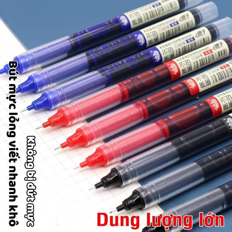 Bút gel dành cho học sinh giỏi - Combo 30 bút bi gel xanh đồ dùng học tập đẹp, ngòi 0.5mm viết êm tay, giá trị cao